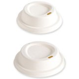 Couvercle pour gobelet en canne à sucre, blanc
