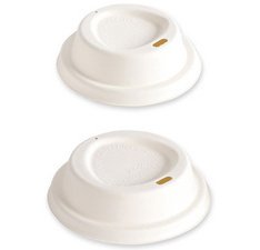 Couvercle pour gobelet en canne à sucre, blanc