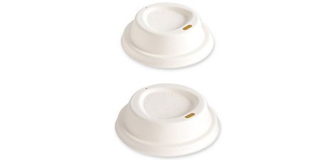 Couvercle pour gobelet en canne à sucre, blanc