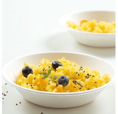 Coupelle en canne à sucre, rond, 370 ml, blanc