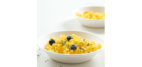 Coupelle en canne à sucre, rond, 370 ml, blanc