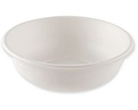 Coupelle en canne à sucre, rond, 1.000 ml, blanc