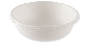 Coupelle en canne à sucre, rond, 1.000 ml, blanc