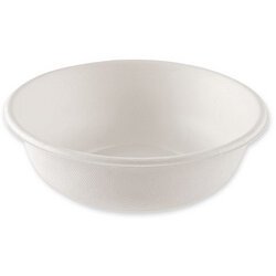 Kom van suikerriet, rond, 1.000 ml, wit