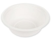 Coupelle en canne à sucre, rond, 500 ml, blanc