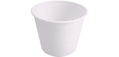 Bol en canne à sucre, rond, 425 ml, blanc
