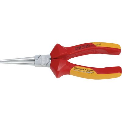 Pince ronde VDE, longueur: 160 mm, rouge/jaune