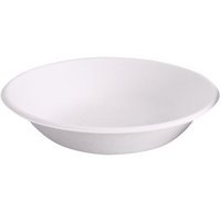 Coupelle en canne à sucre, rond, 400 ml, blanc