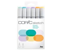 Marqueur sketch, kit de 6 'Pale Pastels'