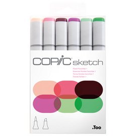 Sketch marker - kit van 6 'Floral Favorites 1'