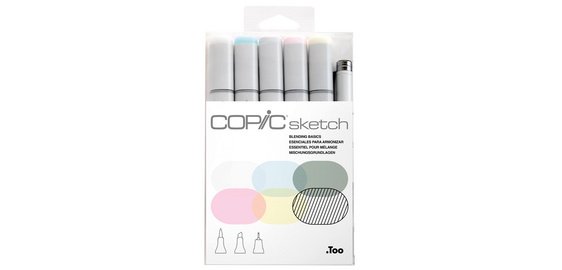 Marqueur sketch, kit de 6 'Blending Basics'