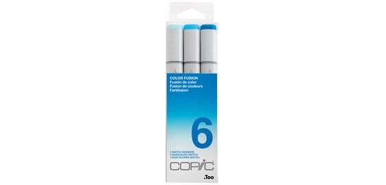 Sketchmarker, Set mit 3 'Color Fusion 6'