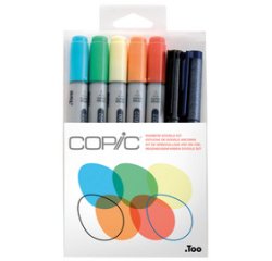 Marqueur ciao, kit de 7 'Doodle Kit Rainbow'