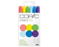Marqueur ciao, kit de 6 'Brights'