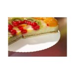 Fond de tarte 'pure', rond, 300 mm, blanc, par 100