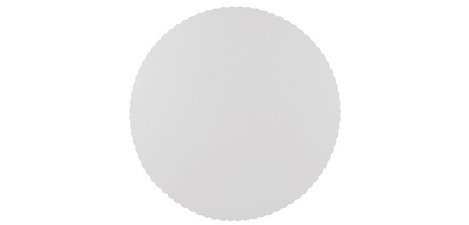 Fond de tarte "Pure", rond, en carton blanc