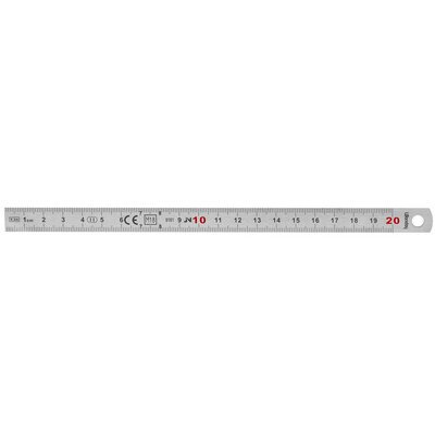 Réglet en métal, longueur: 200 mm, flexible