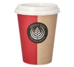 Gobelet en carton avec couvercle To Go 30 cl - Lot de 10