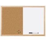 Tableau mixte, cadre en bois, (L)400 x (H)300 mm