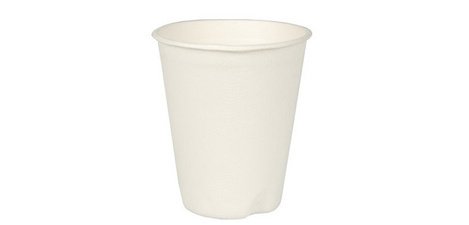 Sugarcane cup 'pure' 20 cl, white