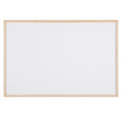 Tableau blanc, cadre en bois, (L)400 x (H)300 mm