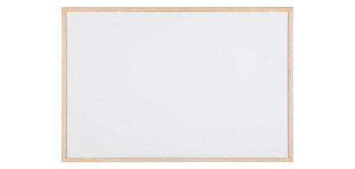Tableau blanc, cadre en bois, (L)400 x (H)300 mm