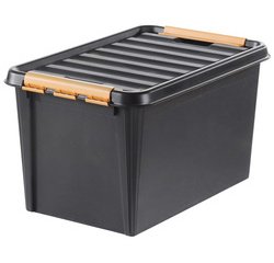 SmartStore Boîte de rangement PRO 45, 50 litres, noir