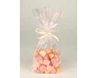 Transparante zak met platte bodem