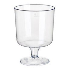 Verre à vin rouge en plastique, 0,2 l, transparent