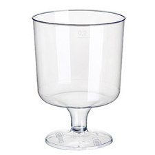 Verre à vin rouge en plastique, 0,2 l, transparent