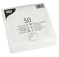 Serviette, 330 x 330 mm, 2 couches, blanc