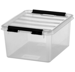 SmartStore Boîte de rangement CLASSIC 2 L, clips: noir