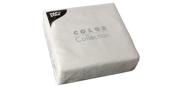 Serviette, 330 x 330 mm, 1 couche, blanc