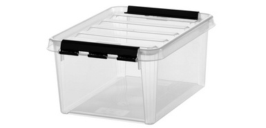 SmartStore Boîte de rangement CLASSIC 8 L, clips: noir