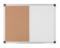 Tableau mixte, tableau blanc / liège, 900x600 mm