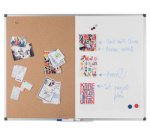 Tableau mixte, tableau blanc / liège, 600x450 mm