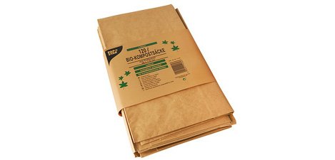 Compostable bag, 120 liters, brown