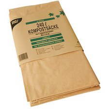 Sac compostable, 240 litres, brun