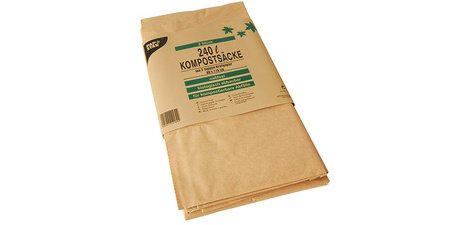 Compostable bag, 240 liters, brown