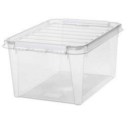SmartStore Boîte de rangement CLASSIC 31 L, clips: noir