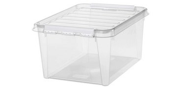 SmartStore Boîte de rangement CLASSIC 31 L, clips: noir