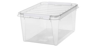 SmartStore Boîte de rangement CLASSIC 31 L, clips: noir