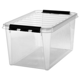 SmartStore Opbergbox CLASSIC 45, 47 liter, transparant/zwart