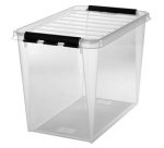 SmartStore Boîte de rangement CLASSIC 66 L, clips: noir