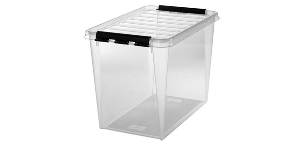SmartStore Boîte de rangement CLASSIC 66 L, clips: noir