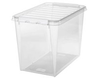 SmartStore Boîte de rangement CLASSIC 66 L, clips: noir
