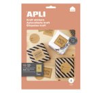 Etiquette en papier kraft, 210 x 297 mm, kraft brun