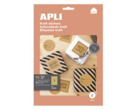 Etiquette en papier kraft, 210 x 297 mm, kraft brun