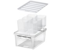 SmartStore Boîte de rangement CLASSIC 14 L + inserts, blanc