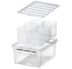 SmartStore Boîte de rangement CLASSIC 14 L + inserts, blanc